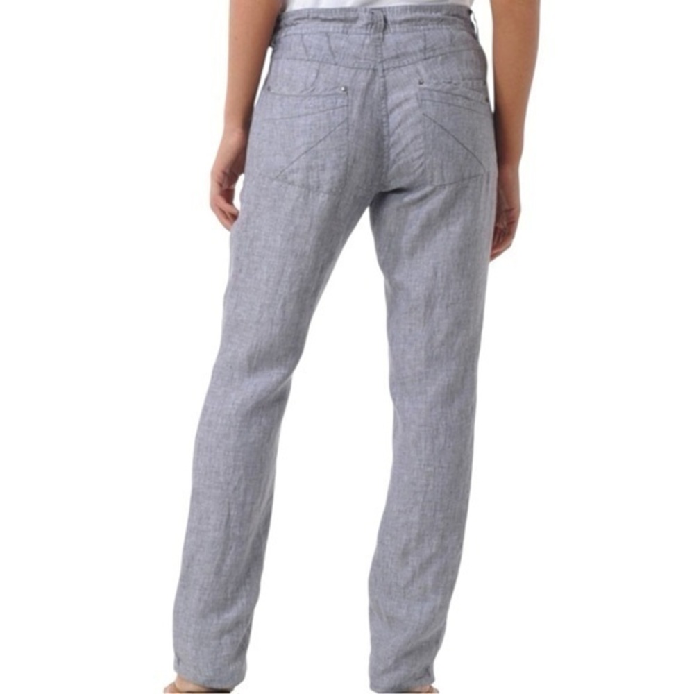 Toad & Co Women’s Size 2 Washed Black Linen Farflung Rolled Hem Pants